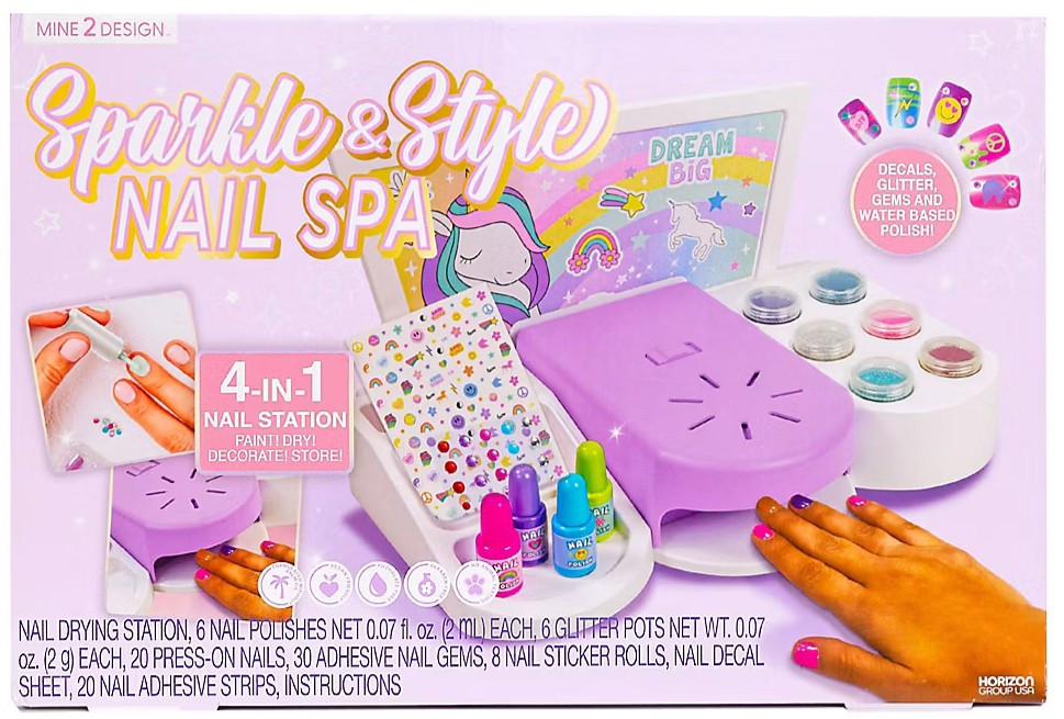 Mine2Design Sparkle Style Nail Spa Kit Horizon Group - ToyWiz
