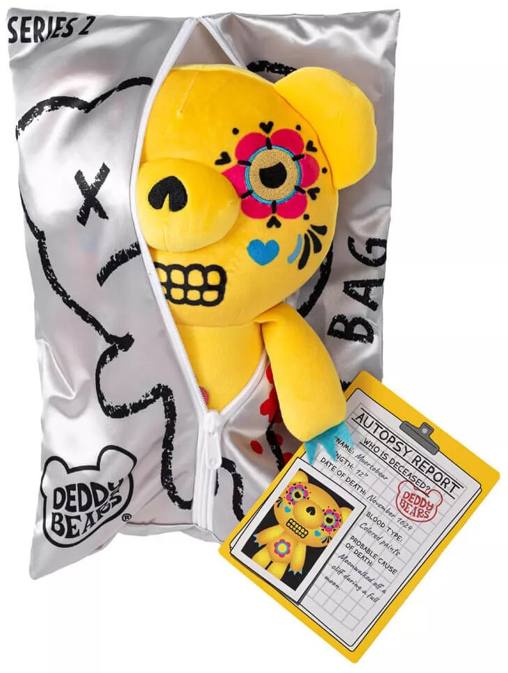 Deddy Bears Zippered Body Bag Series 2 Muertobear 12 Plush - ToyWiz