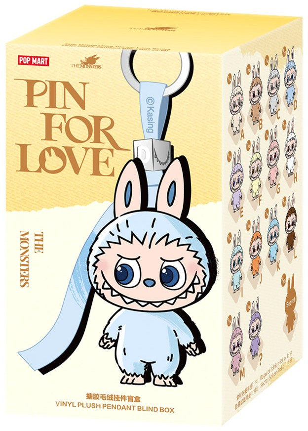 THE MONSTERS PINFORLOVEシリーズ Labubu The Monsters Pin For Love Vinyl Plush Pendant A-M Mystery