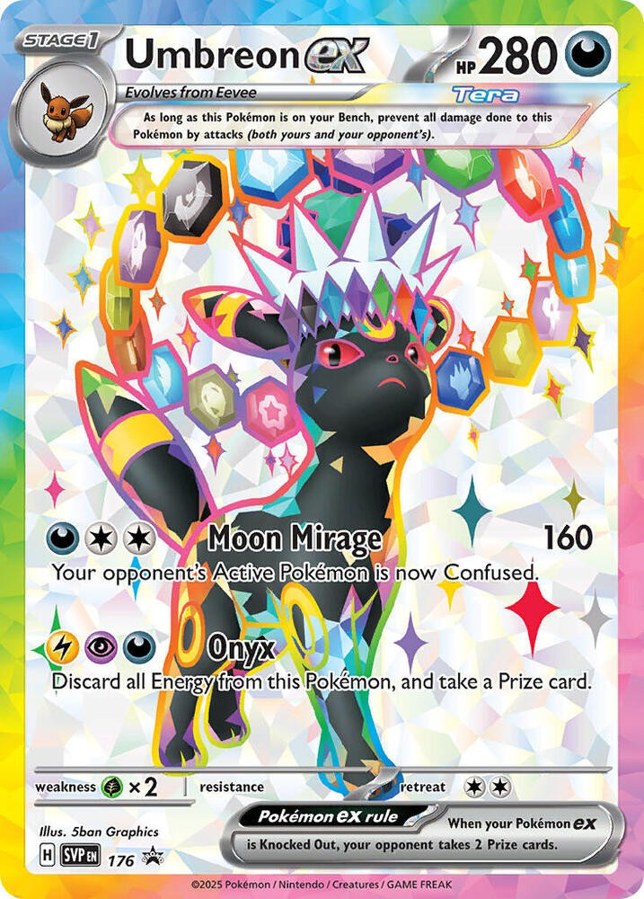 Pokemon Scarlet Violet Single Card Promo Umbreon ex SVP176 - ToyWiz