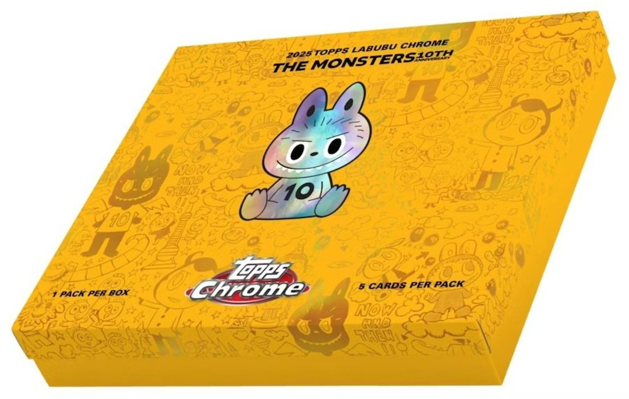 Labubu Topps Trading Cards 2025 Chrome 10th Anniversary Trading