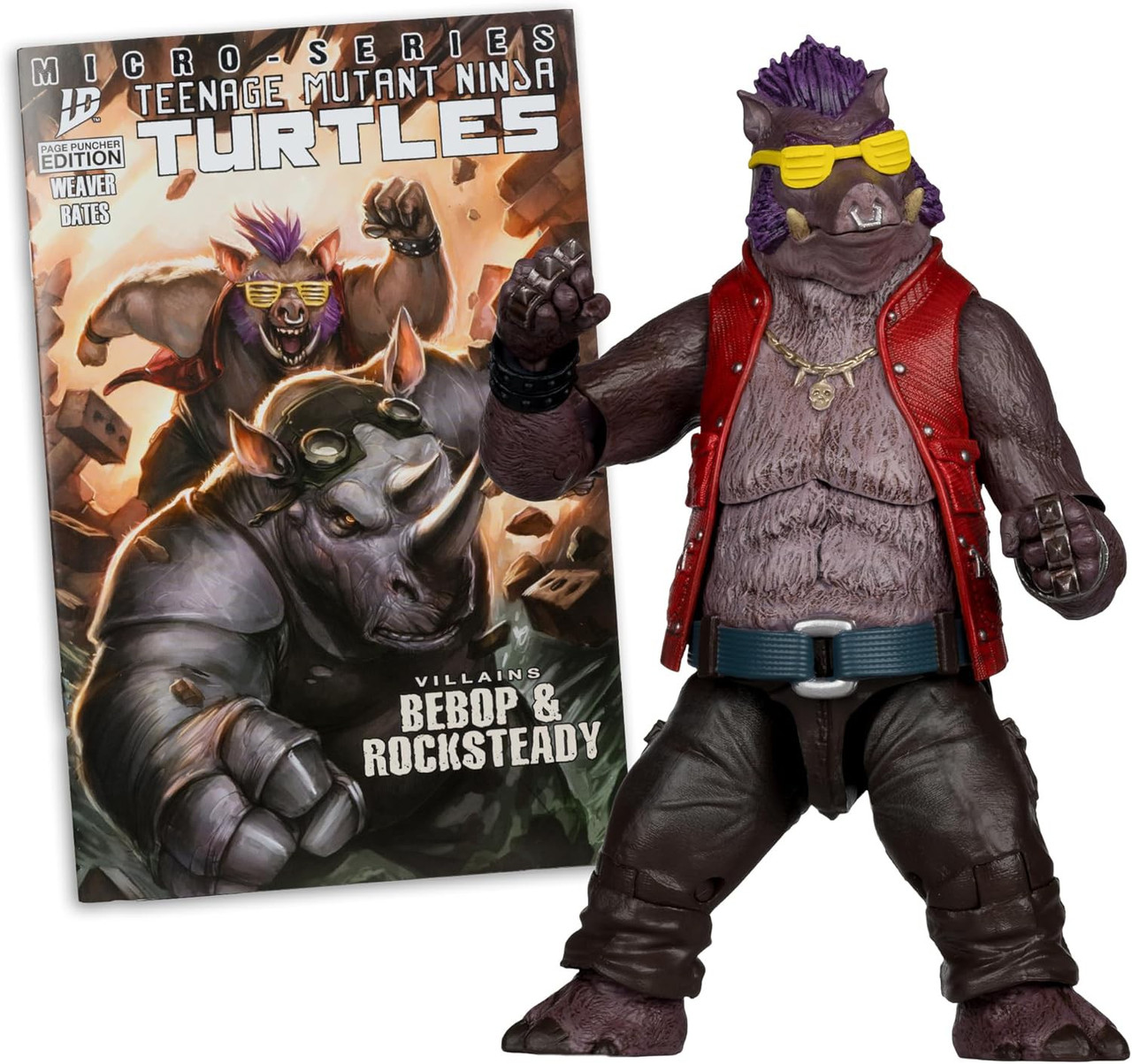 McFarlane Toys Teenage Mutant Ninja Turtles Page Punchers Bebop 5