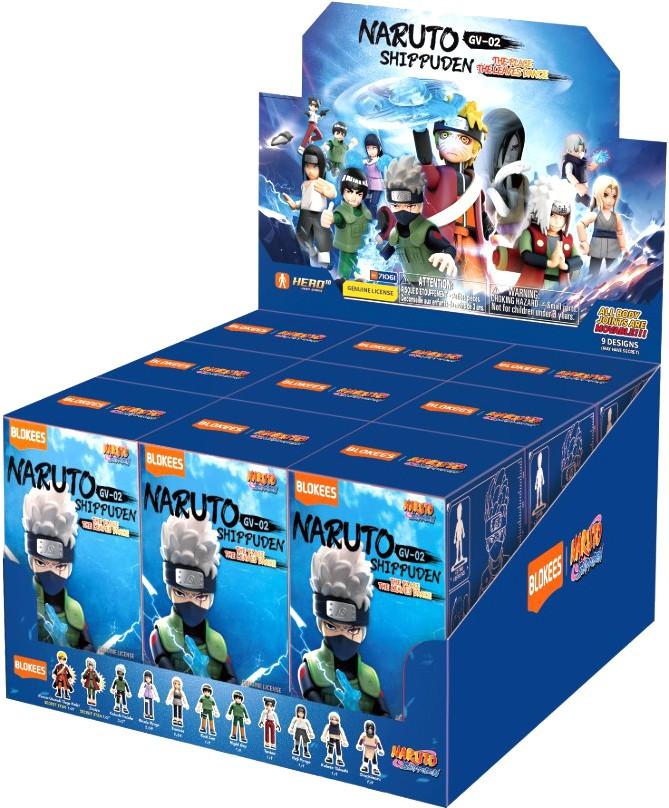 Naruto The Place The Leaves Dance Mystery Box GV02 9 Packs Blokees