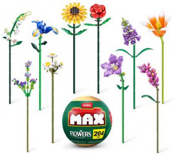 MAX Premium Collection Brick Construction FLOWERS Mystery Box Up