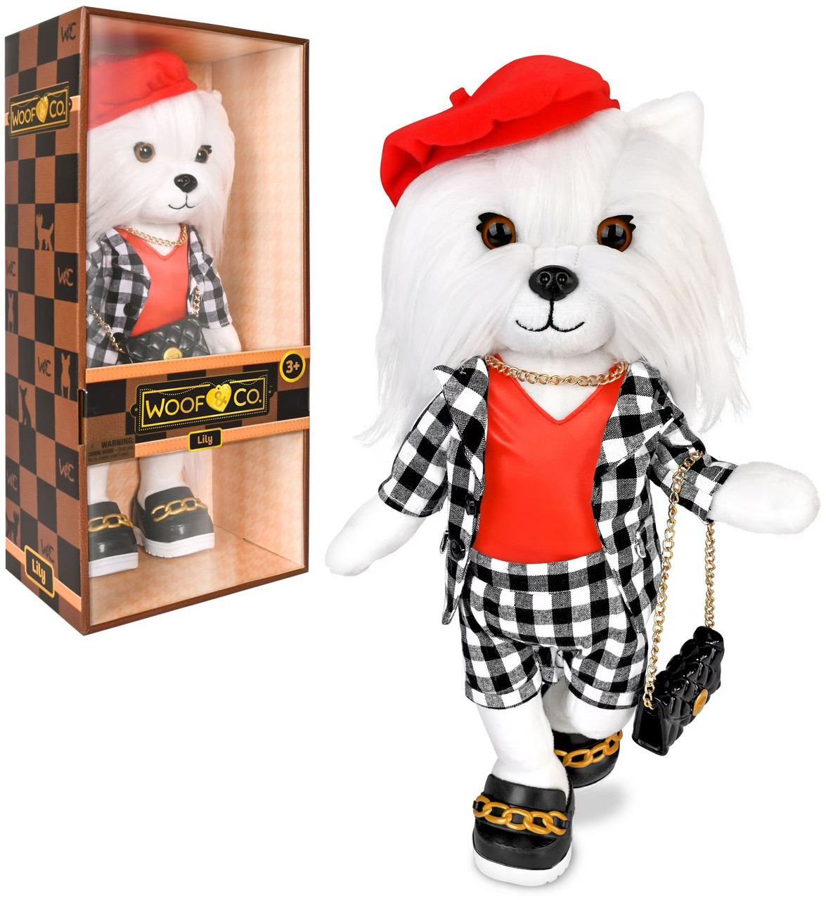 Woof Co Lily 12 Posable Plush Figure Sunny Days Entertainment - ToyWiz