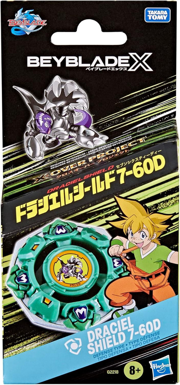 Beyblade X X-Over Project Draciel Shield 7-60D Starter Pack Set