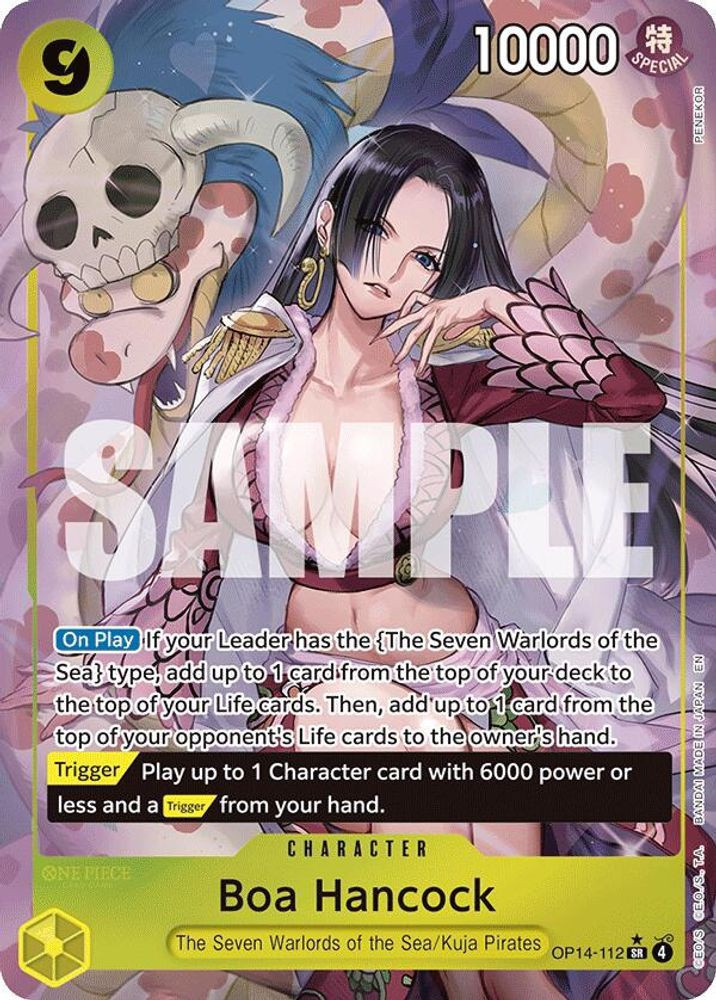 one piece tcg boa hancock deck (Seven Warlords of the Sea Binder Set) (... | holofoil pattern or surface detail) One Piece TCG Boa