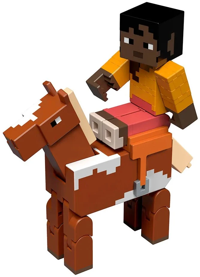 マインクラフト MAKENA マケナ 馬 アクションフィギュア マイクラ Minecraft Stable Master Makena Horse 3.25 Action Figure Mattel
