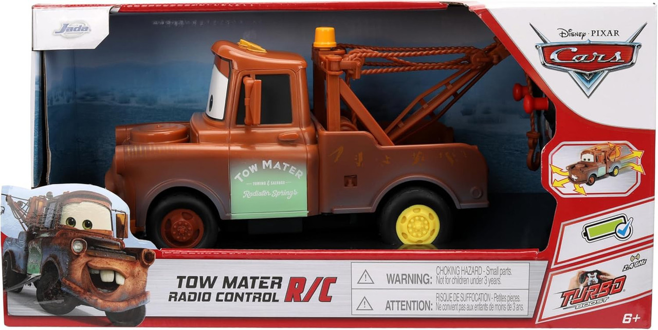 Disney Pixar Cars Cars 3 Tow Mater RC Radio Control Car Jada Toys