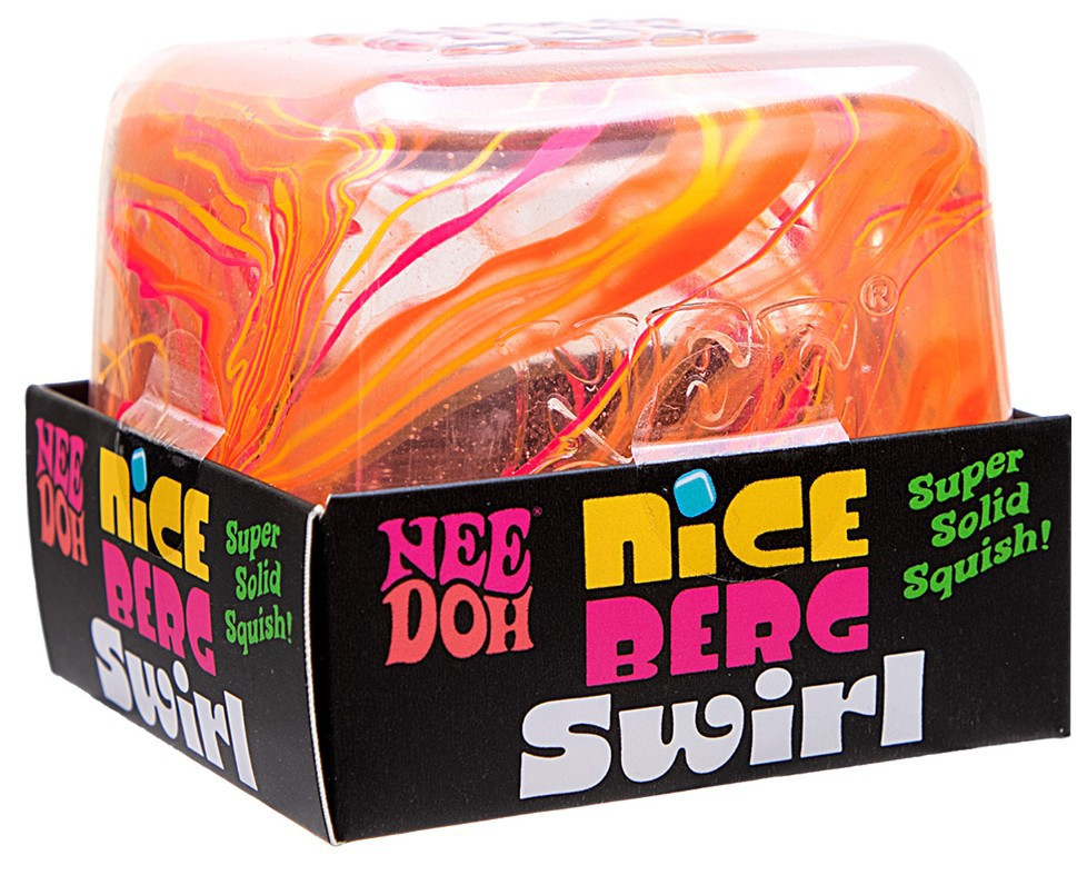 NeeDoh Nice Berg Swirl 3 Stress Ball 1 RANDOM Color Larger Nice