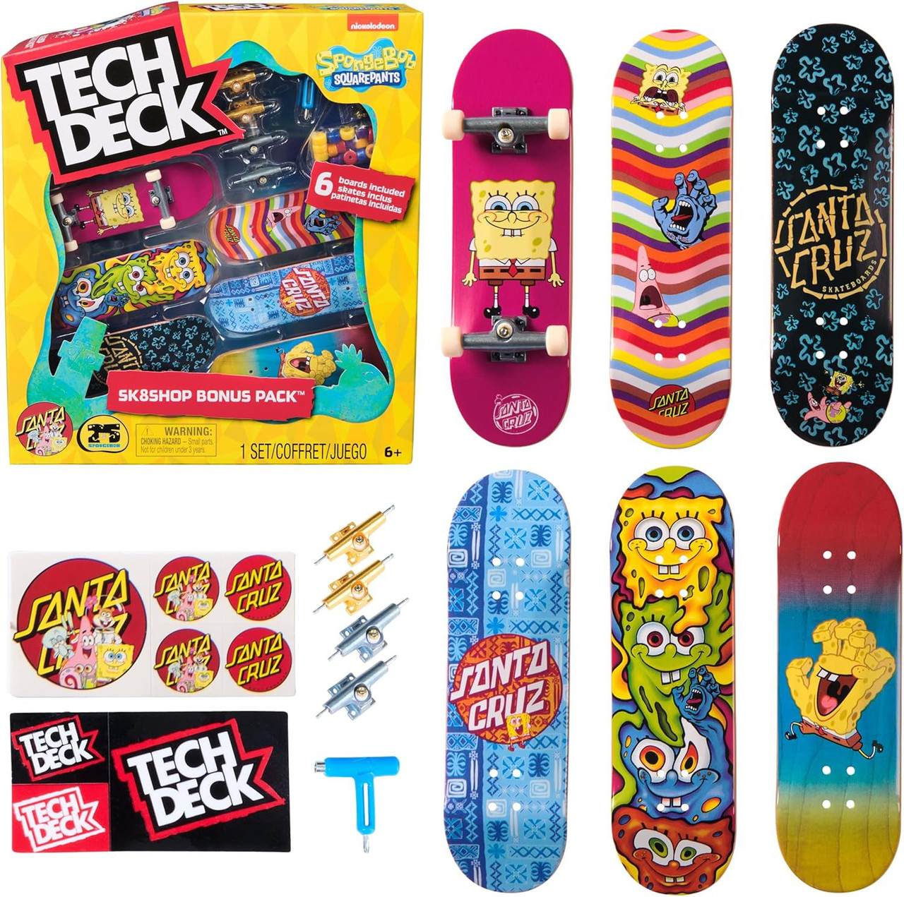 Tech Deck Sk8Shop Bonus Pack Spongebob Squarepants Mini Skateboard