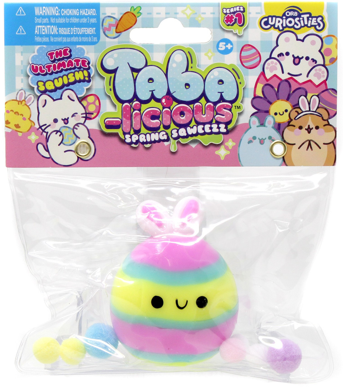 Taba-Licious Spring Sqweezz Easter Egg 3 Squeeze Toy ORB Toy