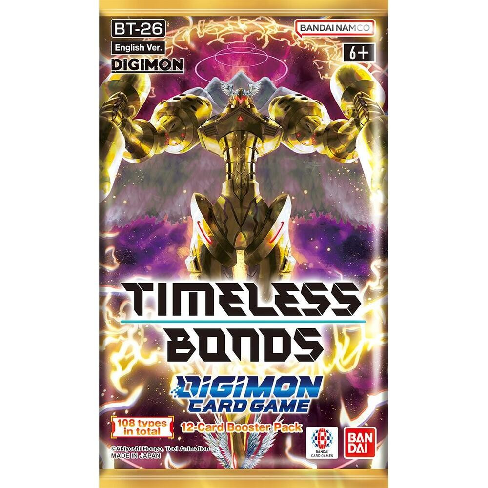 Digimon Card Game Timeless Bonds Booster Pack BT-26 ENGLISH, 12