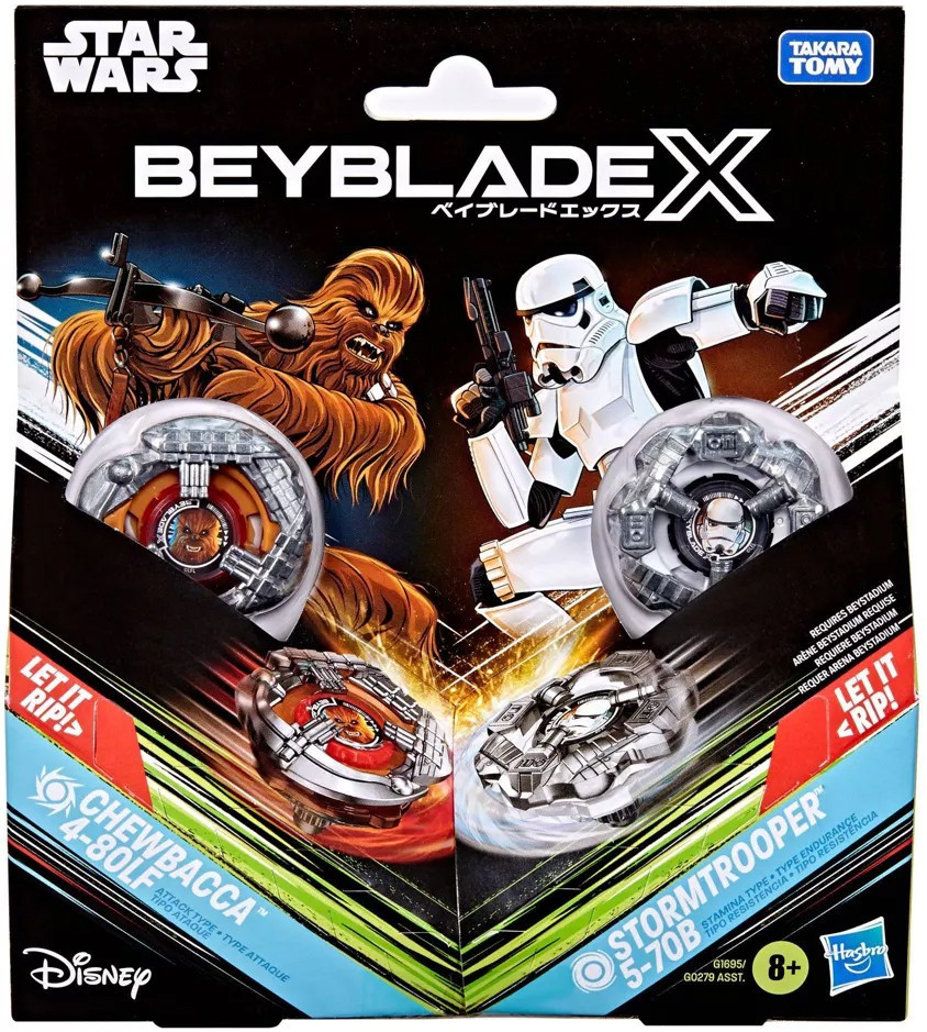 Beyblade X Star Wars Chewbacca 4-80LF Stormtrooper 5-70B Multi