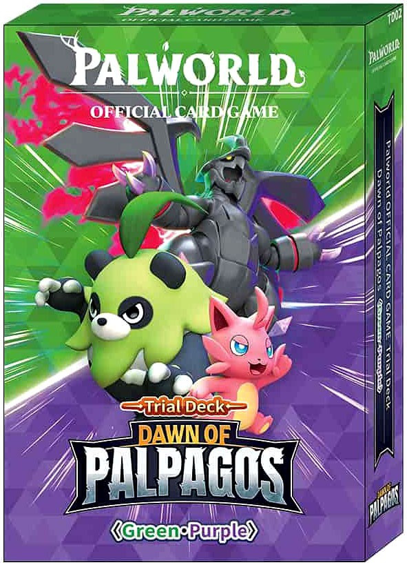 Palworld Trading Card Game Dawn of Palpagos Green Purple Trial
