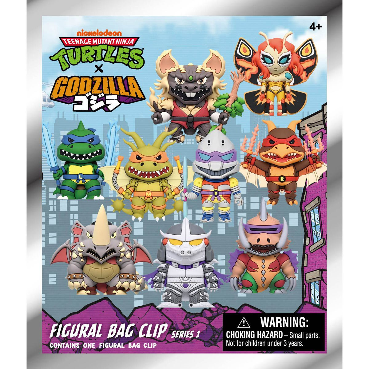 TMNT x Godzilla 3D Figural Foam Bag Clip TMNT x Godzilla Series 1