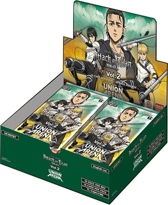 Union Arena Card Game Attack on Titan Volume 2 Booster Box UEX07BT