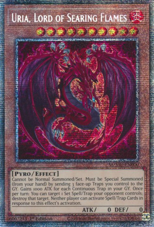夜*詩様 2025Yu-Gi-Oh! Uria Lord of SearingF YuGiOh Trading Card Game Maze of Muertos Single Card Starlight