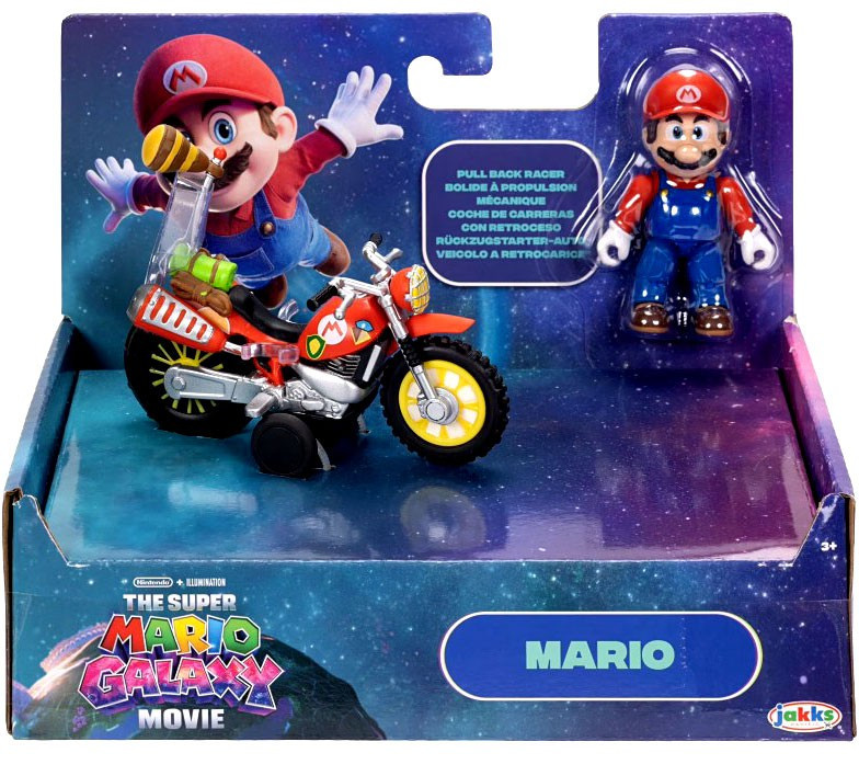Super Mario Galaxy Movie Mario Exclusive 2.5 Mini Figure Pull Back