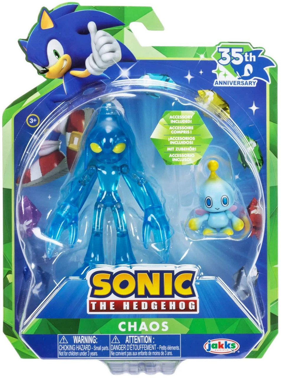 CHAOS! COMICS アクションフィギュア　ノーマルバージョン４種 Sonic The Hedgehog 35th Anniversary Chaos 4 Action Figure Modern