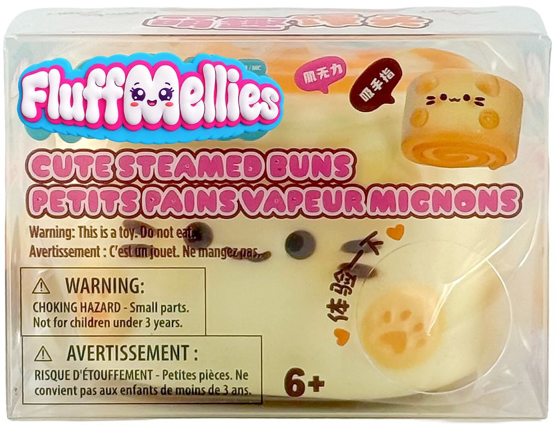 Fluffmellies Cute Steamed Buns Mystery Pack 1 RANDOM Squeezy Toy