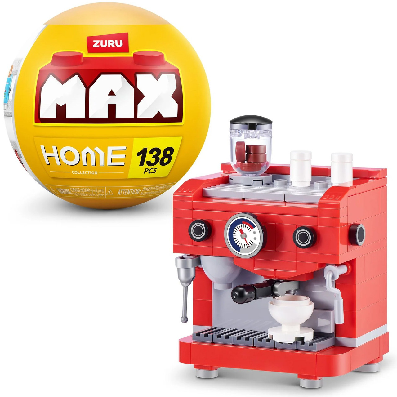 MAX Brick Construction Home Collection Coffee Machine Set 138