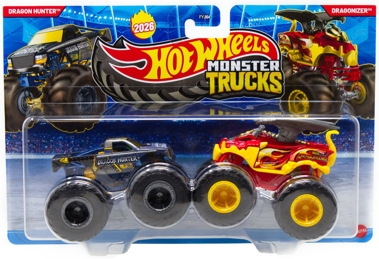 Hot Wheels Monster Trucks Demolition Doubles Dragon Hunter