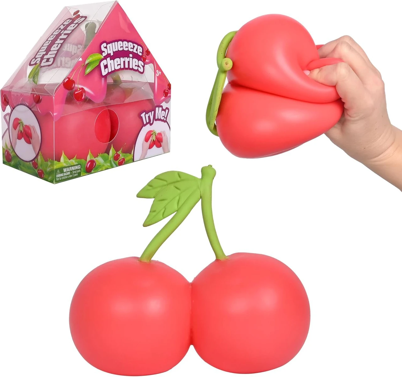 Squeezy Squeeze Cherries 5.5 Squishy Toy Sunny Days Entertainment