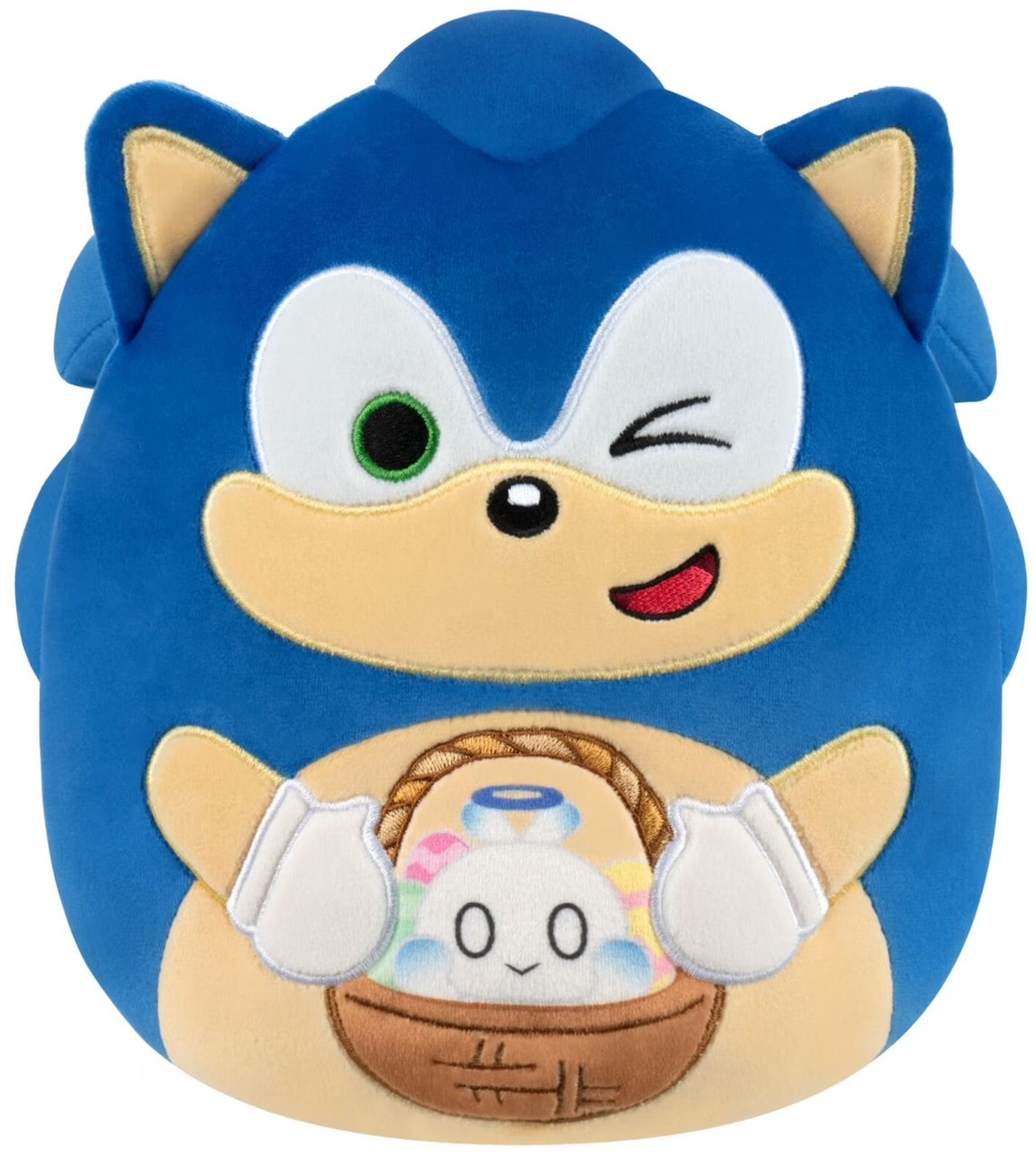 Squishmallows Sonic the Hedgehog Easter Sonic 8 Plush with Basket