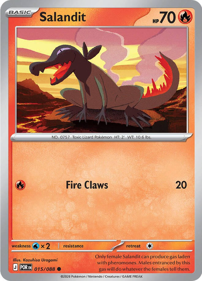 Pokemon Trading Card Game ME03: Perfect Order Common Salandit #15、ToyWiz、kayou