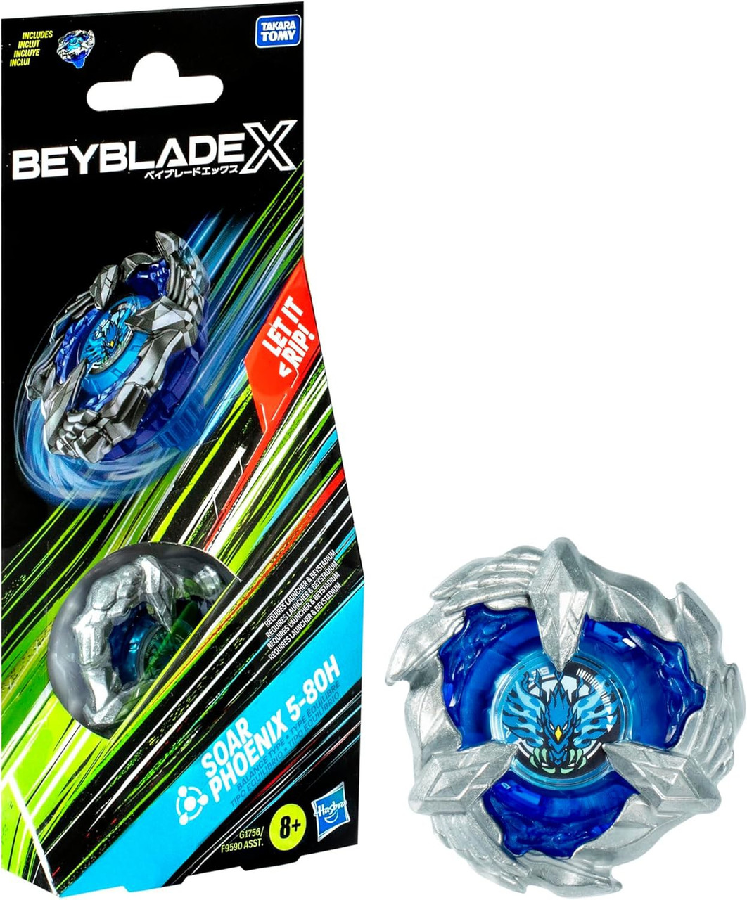Beyblade X Soar Phoenix 5-80H Booster Pack Hasbro Toys - ToyWiz