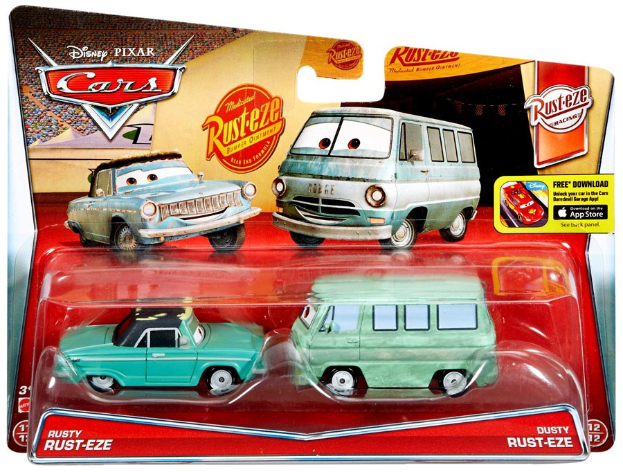 ディズニー カーズ マテル ダスティ＆ラスティ RUSTY＆DUSTY Disney Pixar Cars Rust-Eze Racing Rusty Dusty 155 Diecast Car 2