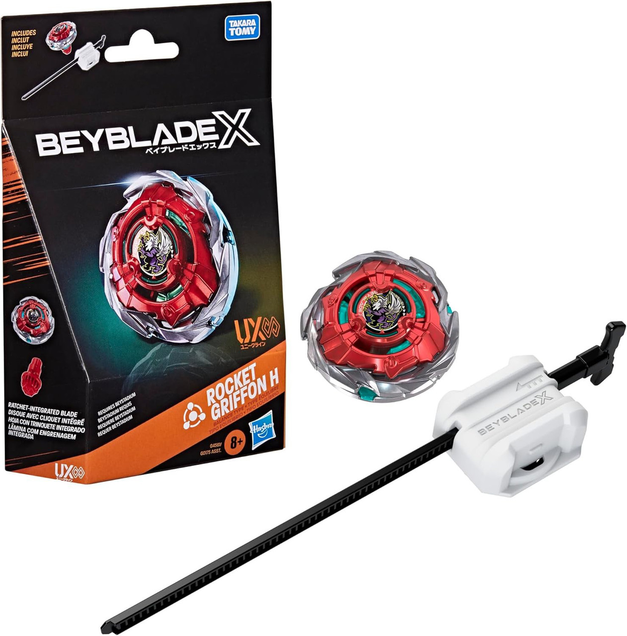 Beyblade X UX Infinity Rocket Griffon H Starter Pack Set Hasbro