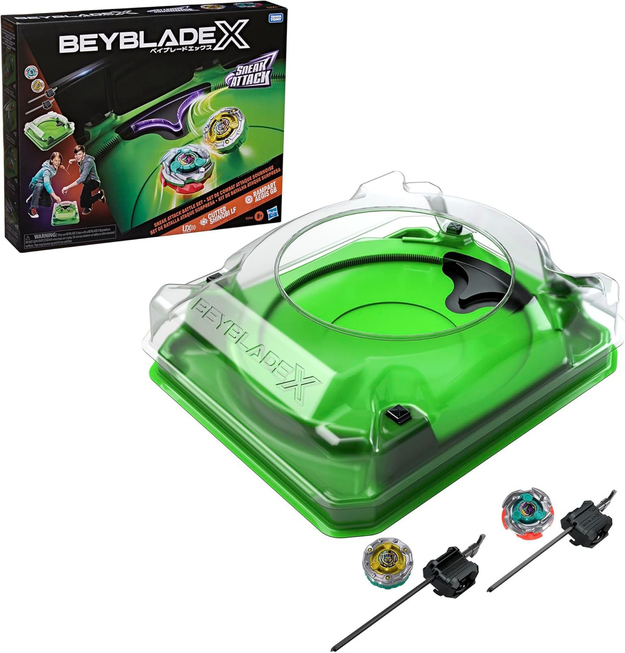 Beyblade X Beystadium Arena, Rampart Aegis GB Cutter Shinobi LF