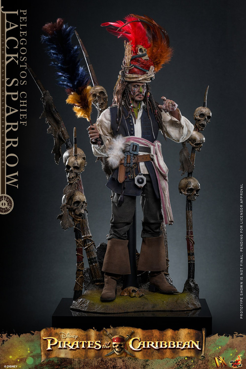 Disney Pirates of the Caribbean: Dead Man's Chest Jack Sparrow 12-Inch Collectible 1/6 Scale Figure Pelegostos Chief (Pre-Order ships August 2027)、ToyWiz、kayou