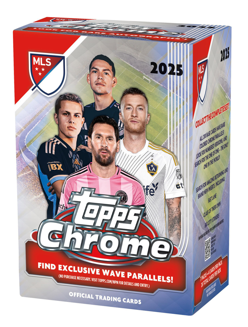 2025 Topps Chrome MLS Soccer Trading Card BLASTER Box 7 Packs、ToyWiz、kayou
