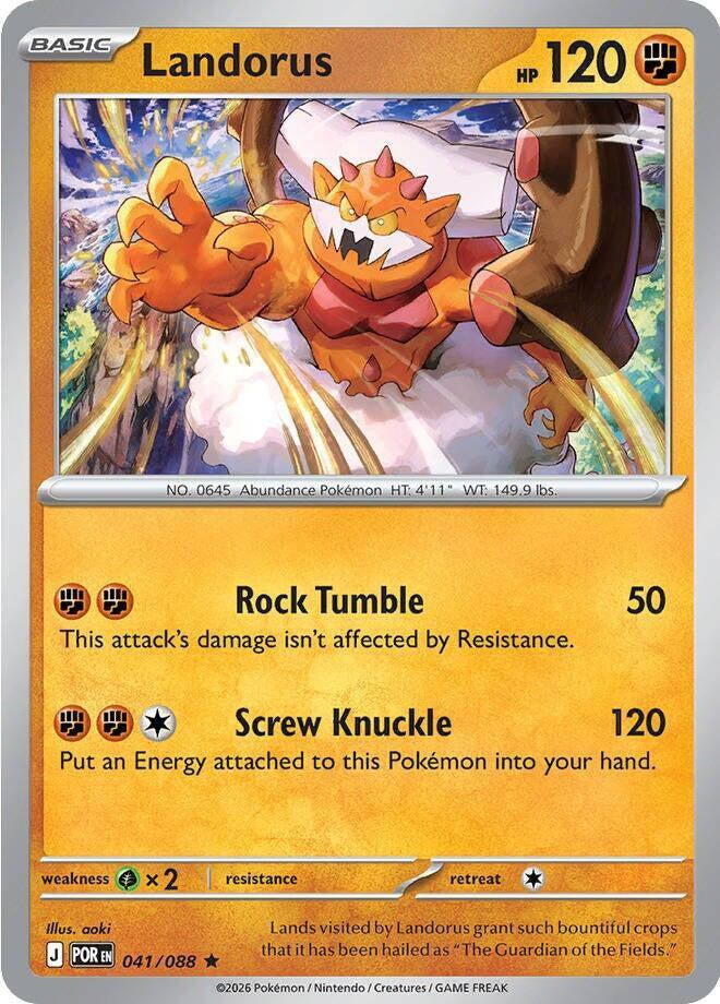 pokemon card landorus Enamorus Tornadus Thundurus  Legendary 4 Lot  Surging Spark Twilight Masquerade  110/191  093/167 : Toys & Games [F] Hammerhead (30) Does 30 damage to 1 of your opponents Benched Pokemon Landorus EX full art -
