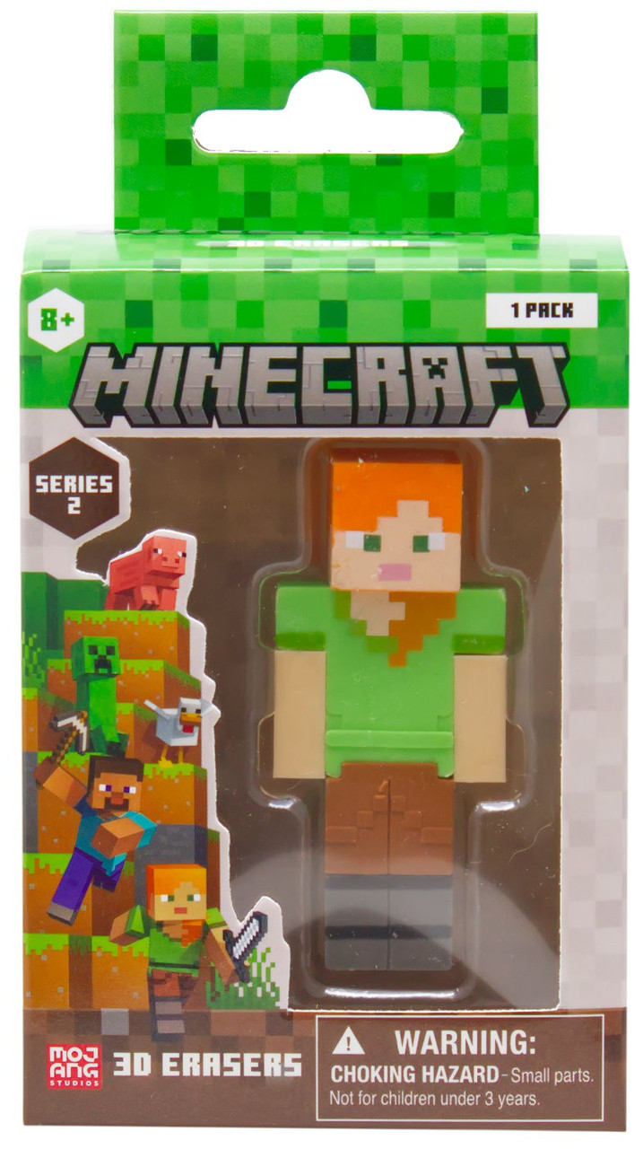 Minecraft Series 2 Alex 2.25-Inch 3D Eraser、ToyWiz、kayou