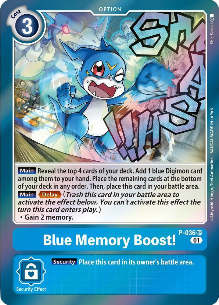 Trading Card Game Advanced Booster Digimon Generation Promo Blue Memory Boost! P-036 Reprint、ToyWiz、kayou
