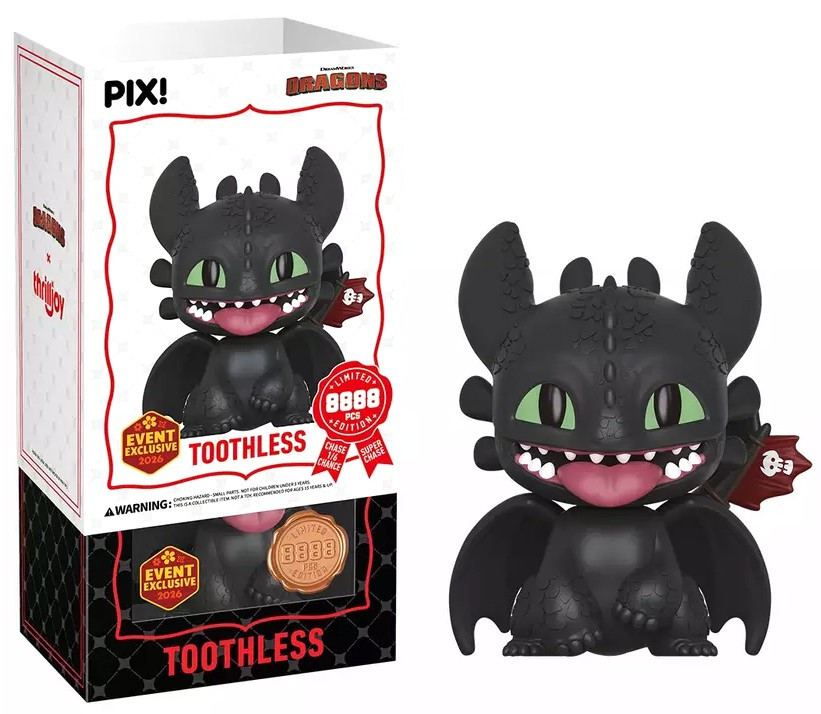 Dragons PIX! Toothless Exclusive Mystery Pack 1 RANDOM Figure、ToyWiz、kayou