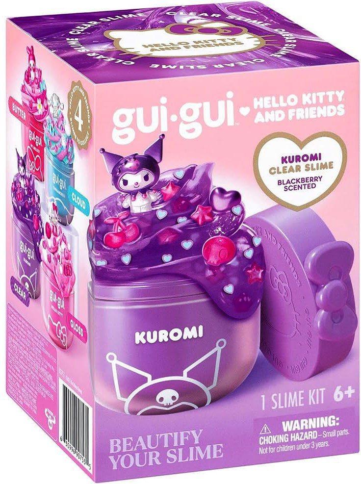 Gui-Gui Hello Kitty Friends Slime Kuromi CLEAR Pack with