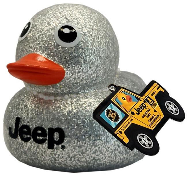 Jeep SILVER GLITTER 7-Inch Collectible Duck、ToyWiz、kayou