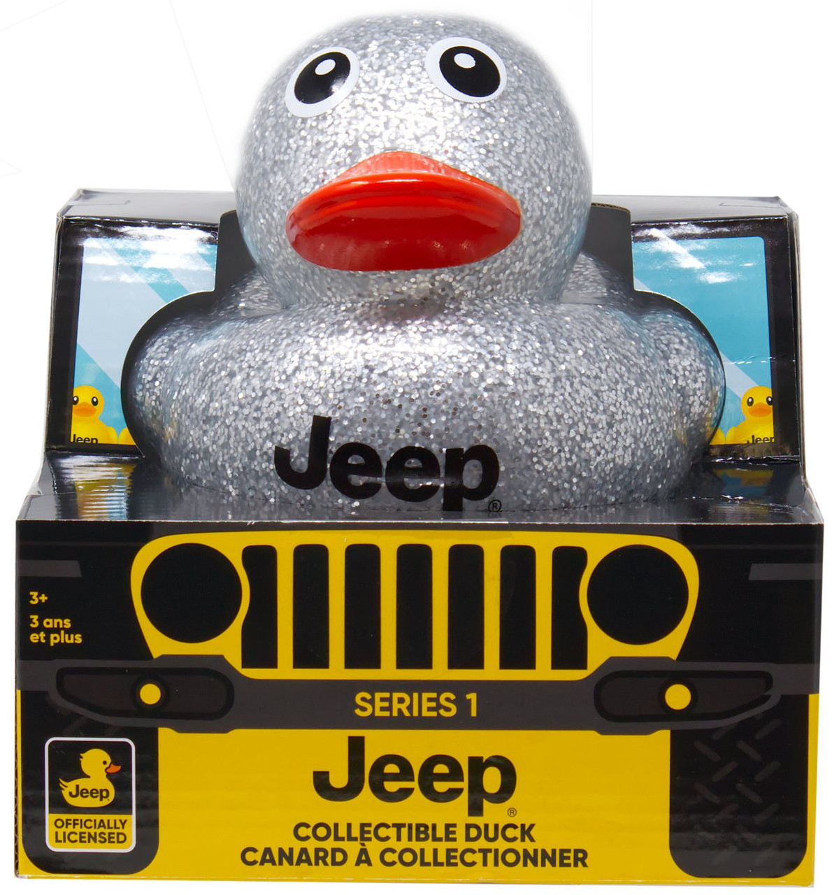 Jeep SILVER GLITTER 7-Inch Collectible Duck Boxed、ToyWiz、kayou
