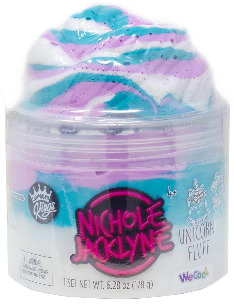 Compound Kings Nichole Jacklyne Unicorn Fluff Slime、ToyWiz、kayou