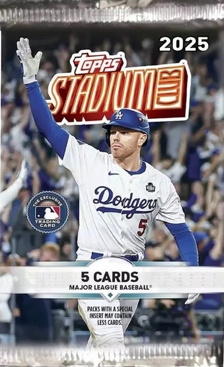 MLB Topps 2025 Stadium Club Baseball Trading Card BLASTER Pack 5 Cards、ToyWiz、kayou