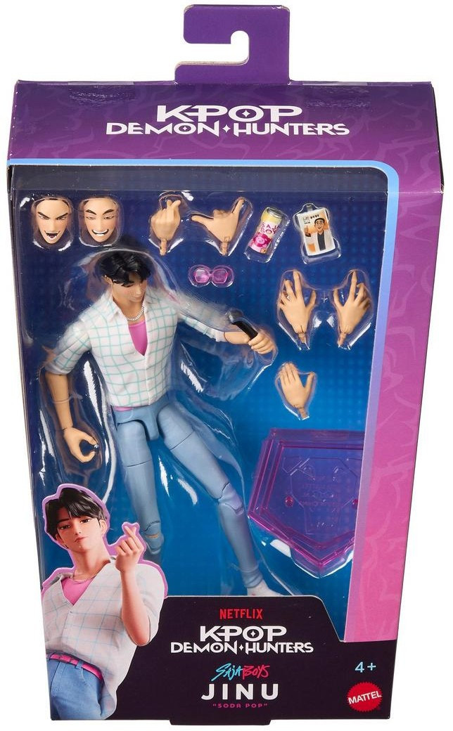 K-POP・アジア SOWOOZOO&MAGIC SHOP&THE SOUL ONE KPop Demon Hunters Saja Boys Jinu 6 Action Figure Soda Pop Mattel