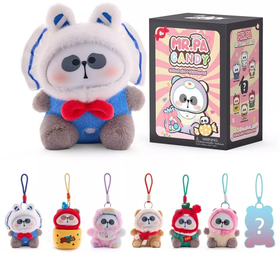 Mr. Pa Candy Series Plush Collectible 6 Mystery Pack Toy City - ToyWiz