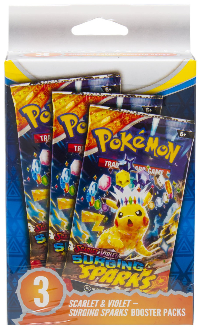 pokemon 3 booster packs Chaos Rising 3-Pack Blister Pack MHDEALSPLUS Overflowing with courage and determination Pokemon 3-pack Paldea Partners Tins