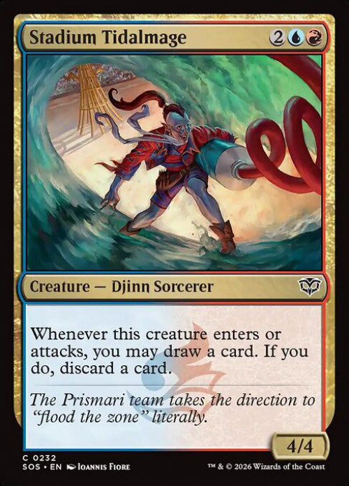 MtG Secrets of Strixhaven Common FOIL Stadium Tidalmage #232、ToyWiz、kayou