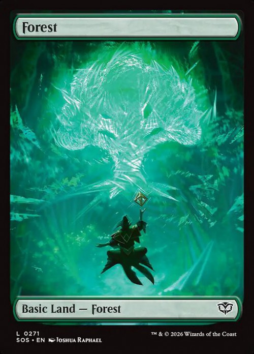 MtG Secrets of Strixhaven Common Forest #271 Full Art FOIL、ToyWiz、kayou